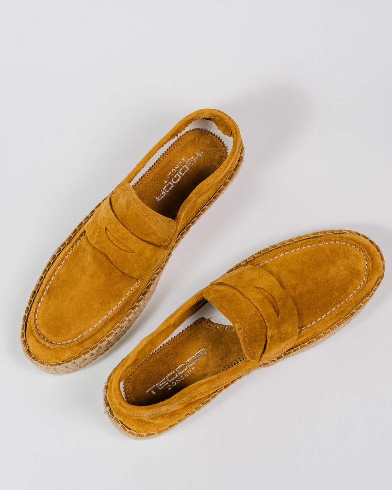 ESPADRILE GALBEN PIELE INTOARSA 200146171906-4 05