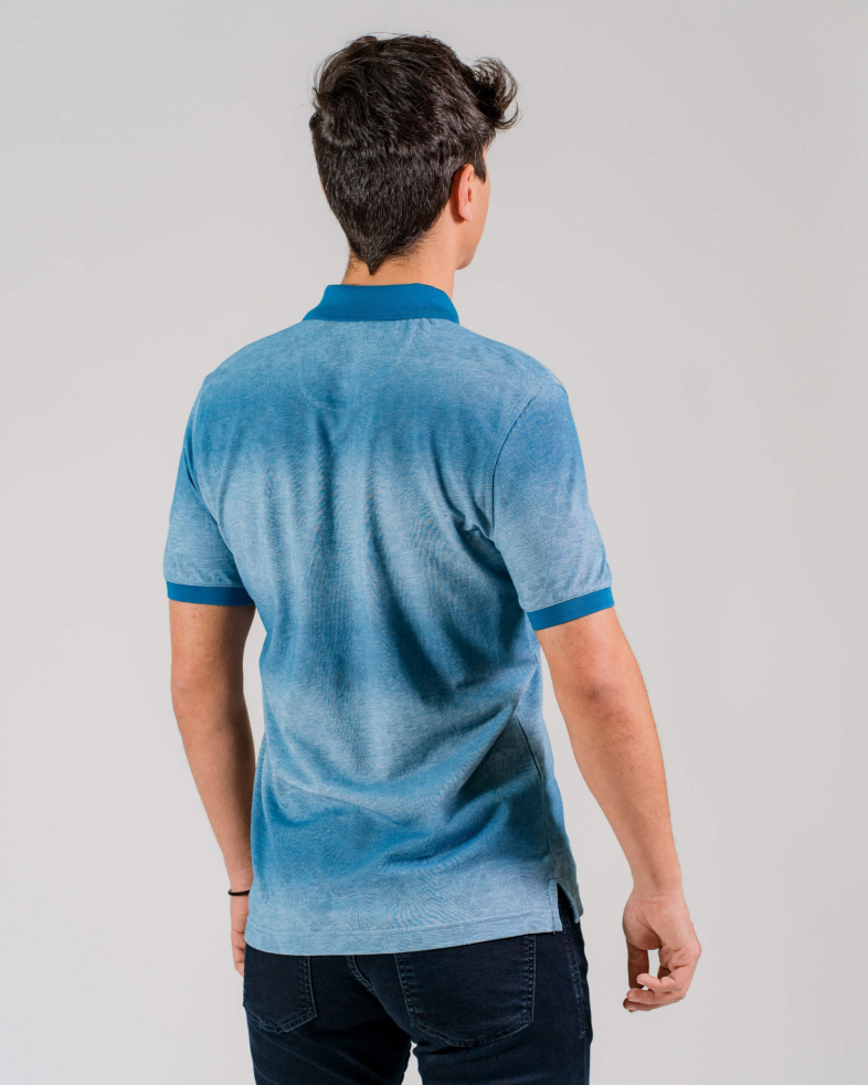 TRICOU POLO ALBASTRU PRINT FLORAL 200110131439-2 05