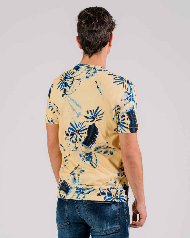 TRICOU POLO GALBEN PRINT FLORAL 200110131455-4 05