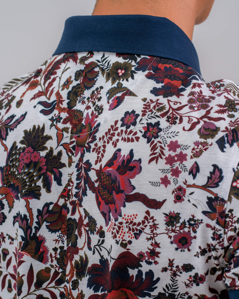 TRICOU POLO ALB PRINT FLORAL 200110131463-1 05