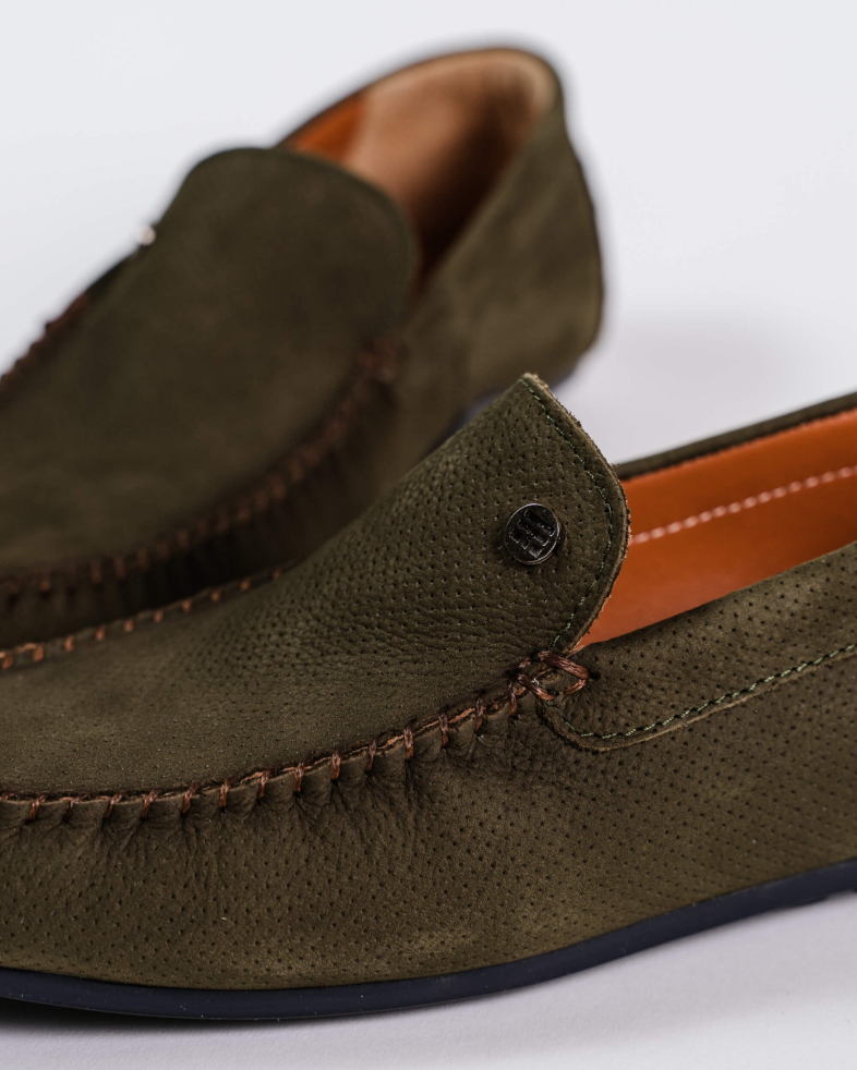 MOCASINI VERZI PIELE INTOARSA 200137171907-6 05