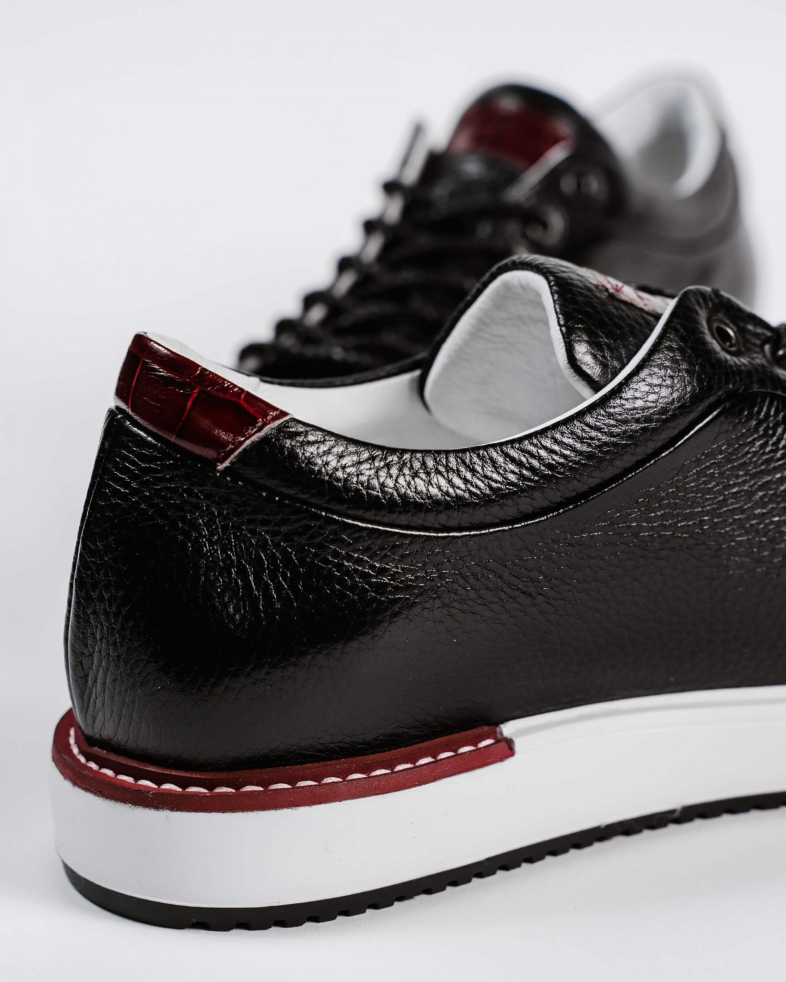 SNEAKERS NEGRI PIELE NATURALA 200146171900-2 06