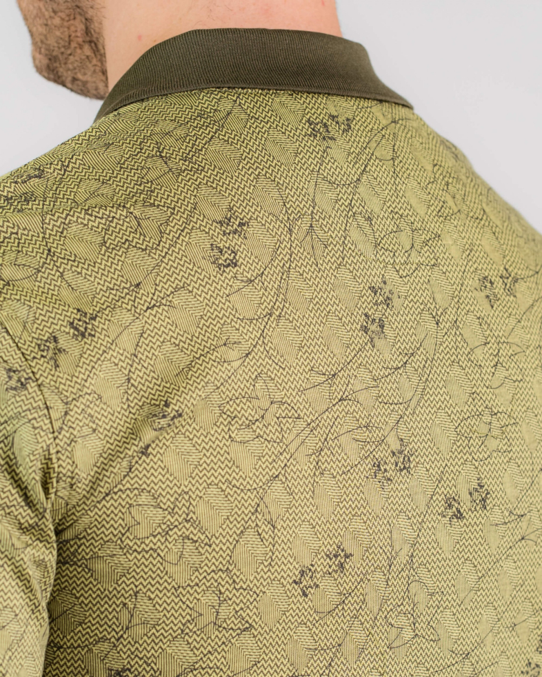 TRICOU POLO VERDE PRINT FLORAL 200110131440-3 06