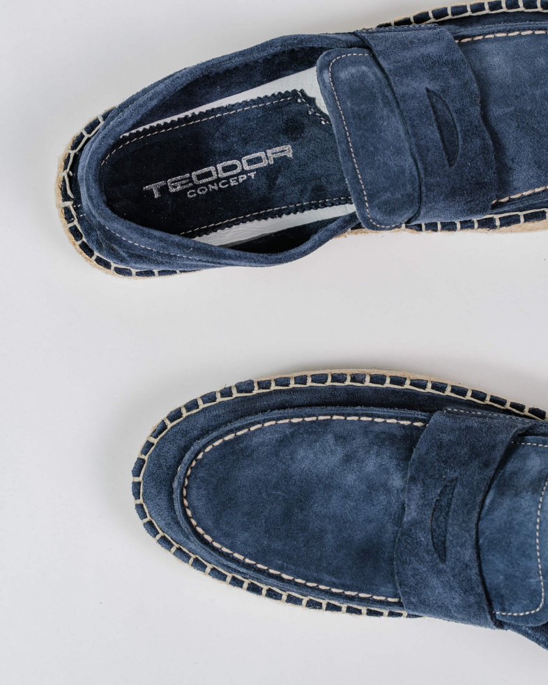 ESPADRILE ALBASTRE PIELE INTOARSA 200146171906-2 06