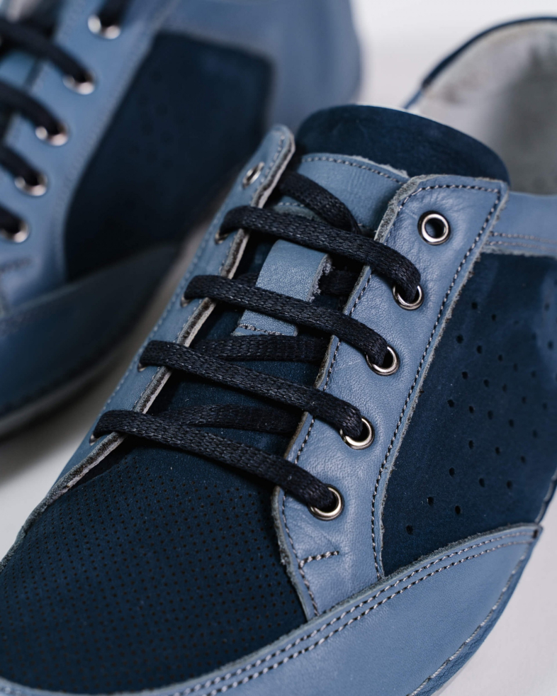 PANTOFI ALBASTRI PIELE NATURALA 200136171886-2 06