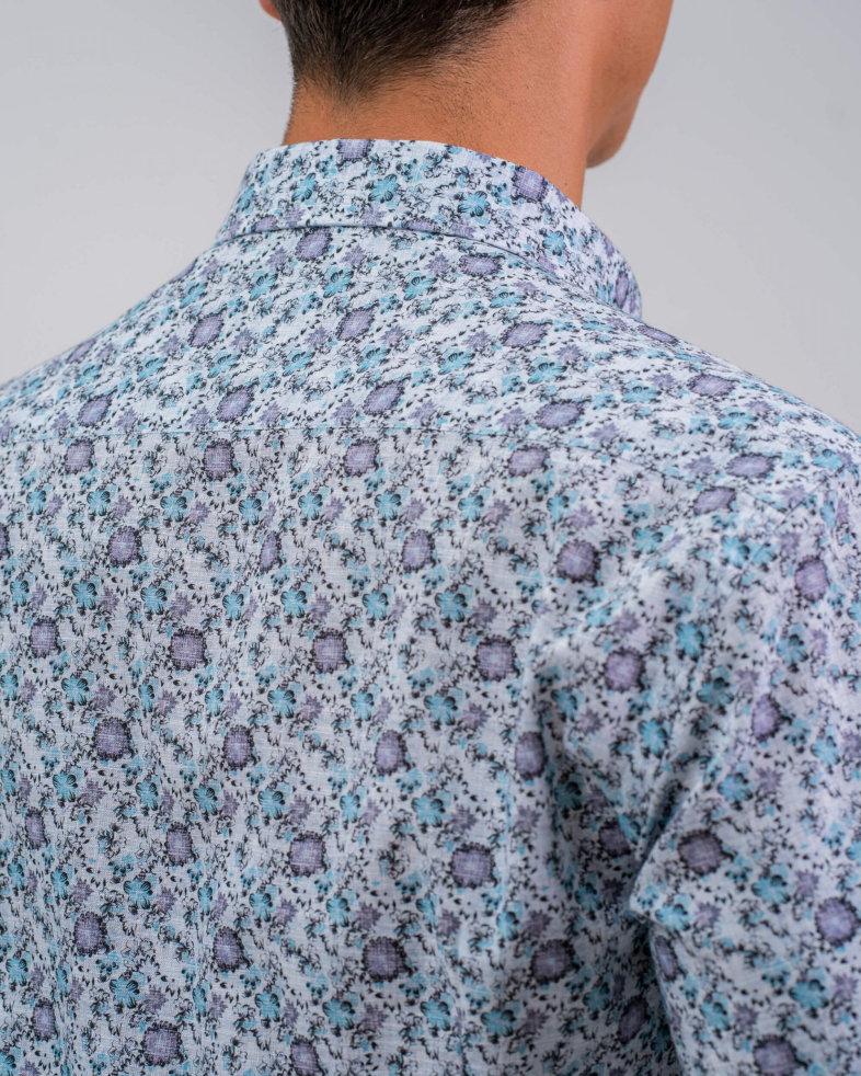 CAMASA SLIM ALBASTRA PRINT FLORAL 210105044548-4 06