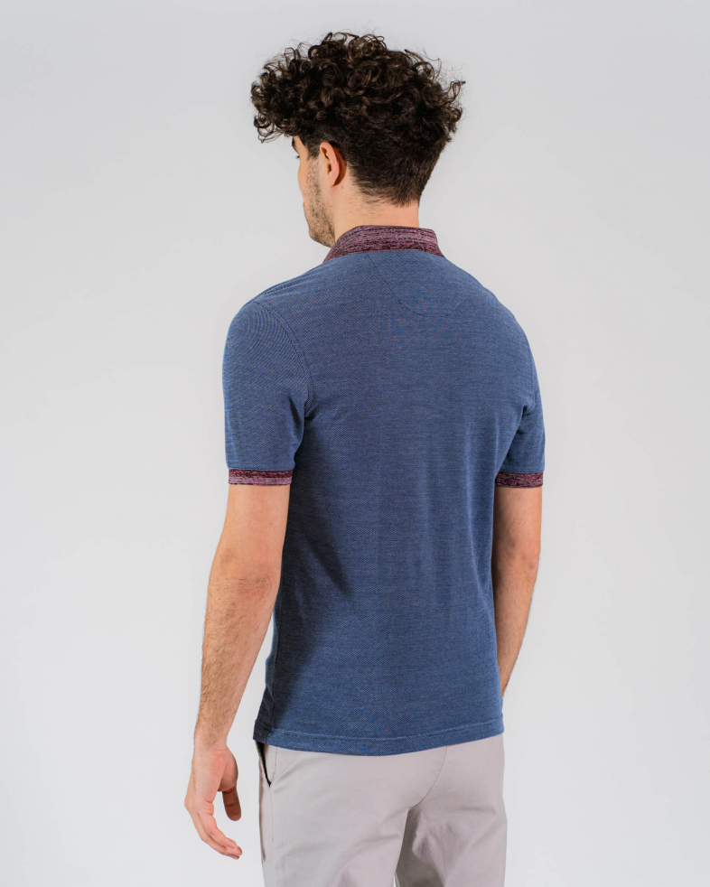 TRICOU POLO SLIM ALBASTRU 2001101314351-2 06
