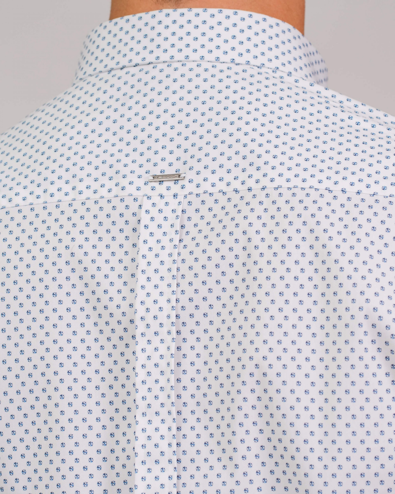 CAMASA SLIM ALBASTRA PRINT GEOMETRIC 200105044570-1 06