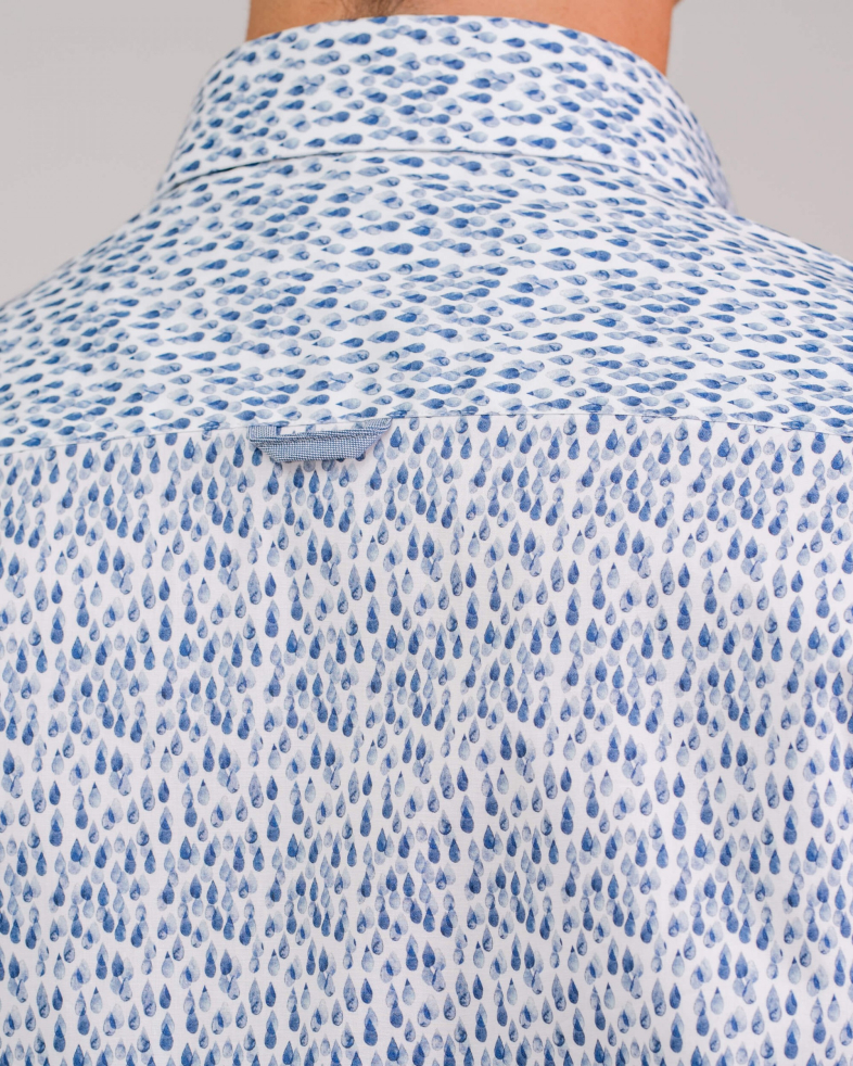CAMASA SLIM ALBASTRA PRINT GEOMETRIC 200105044574-2 06