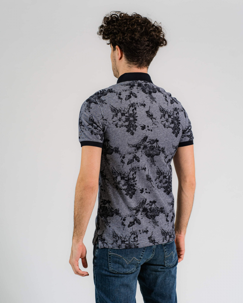 TRICOU POLO BLEUMARIN PRINT FLORAL 200110131423-2 06