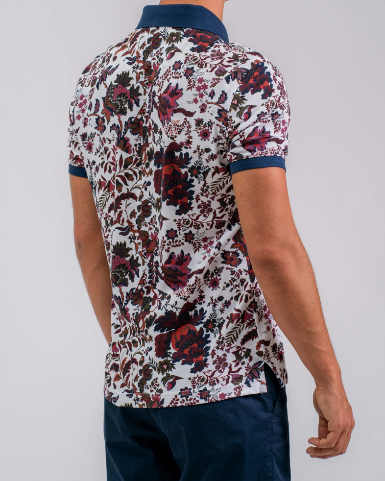 TRICOU POLO ALB PRINT FLORAL 200110131463-1 06