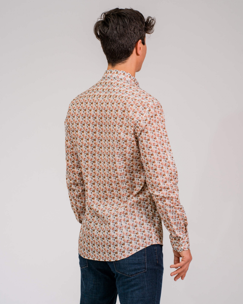 CAMASA SLIM PORTOCALII PRINT FLORAL 200105044548-1 06