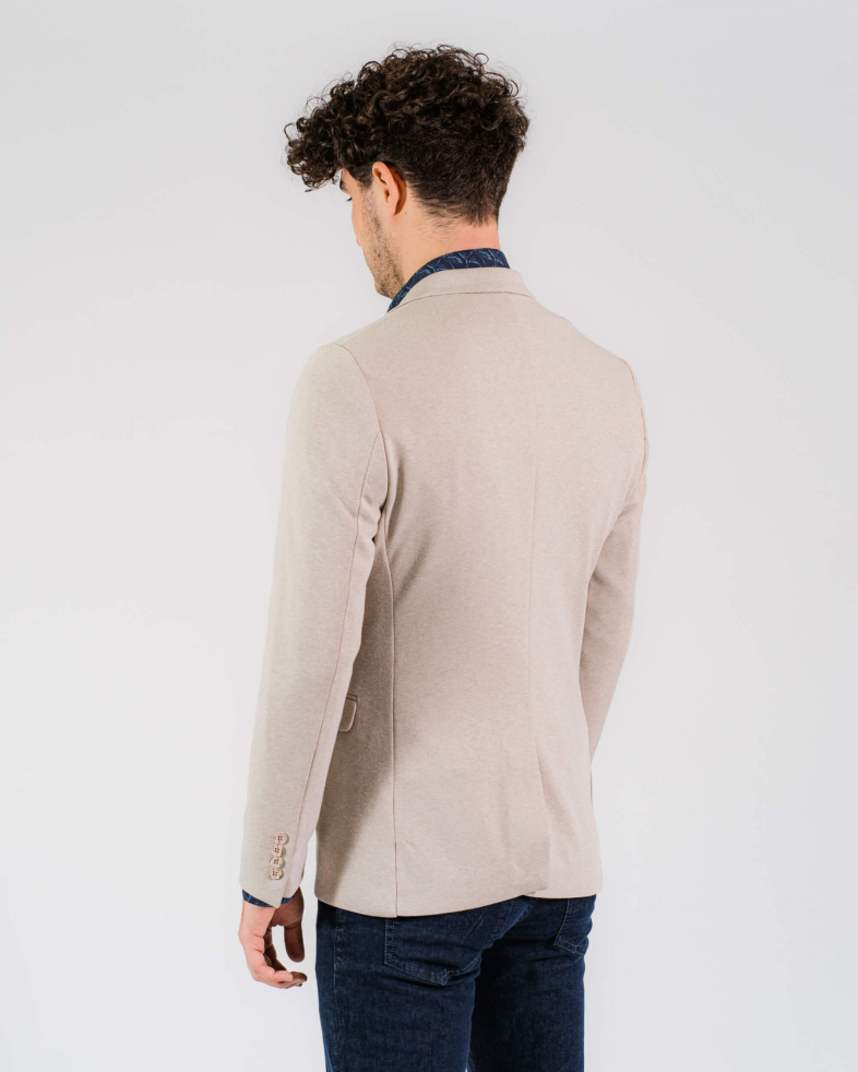 SACOU SLIM BEJ CU STRUCTURI 200112022071-2 06