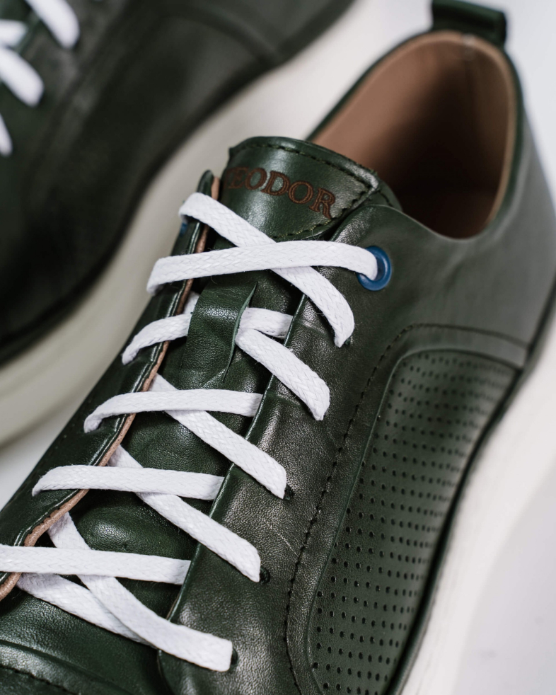 SNEAKERS VERZI PIELE NATURALA 200136171887-4 06