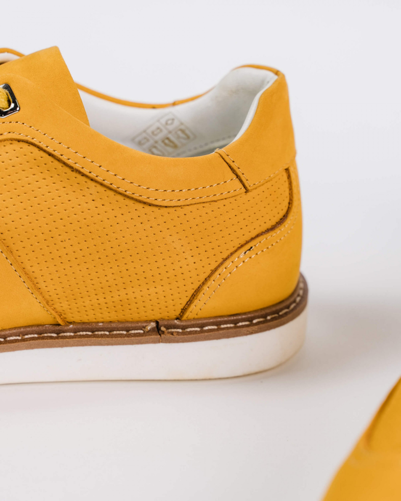 SNEAKERS GALBENI PIELE INTOARSA 200137171894-4 06