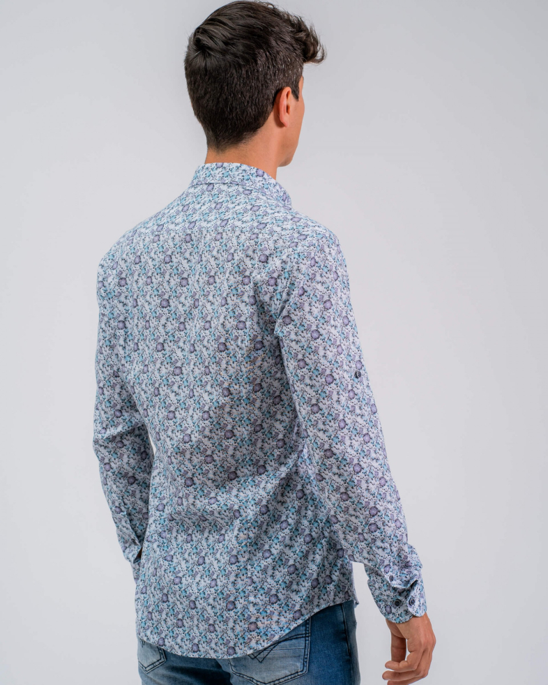 CAMASA SLIM ALBASTRA PRINT FLORAL 210105044548-4 07