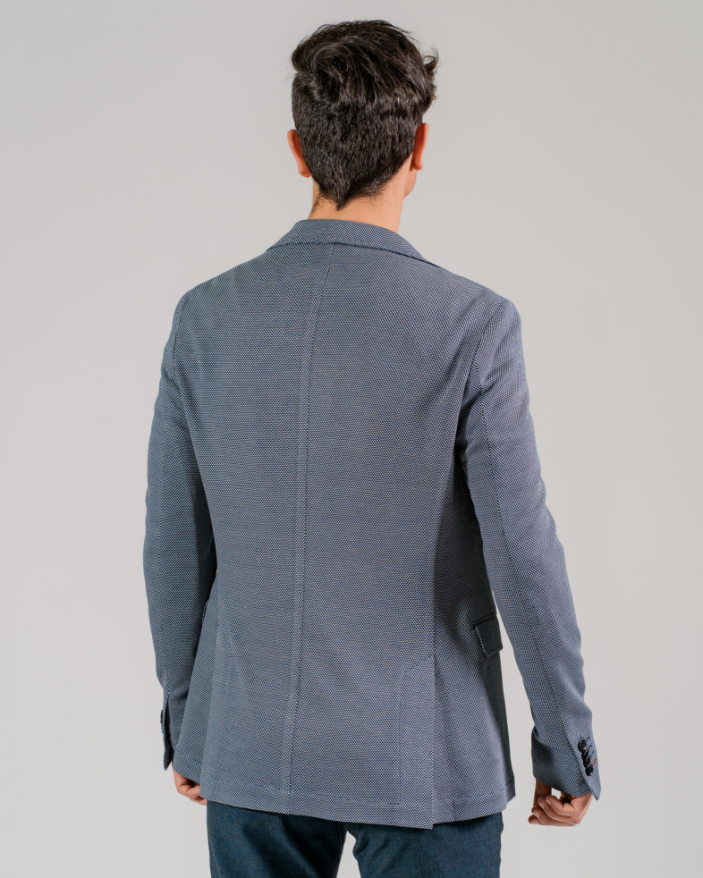 SACOU SLIM ALBASTRU PRINT GEOMETRIC 200116022067-3 07