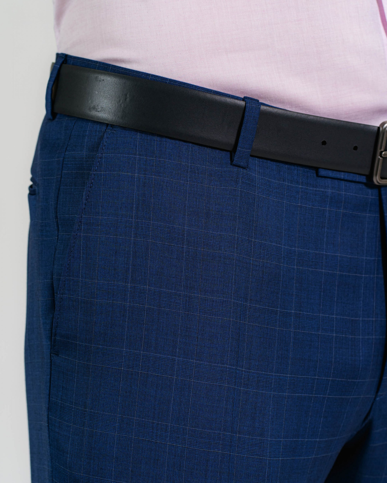 COSTUM SLIM ALBASTRU IN CAROURI 200102011079-1 07