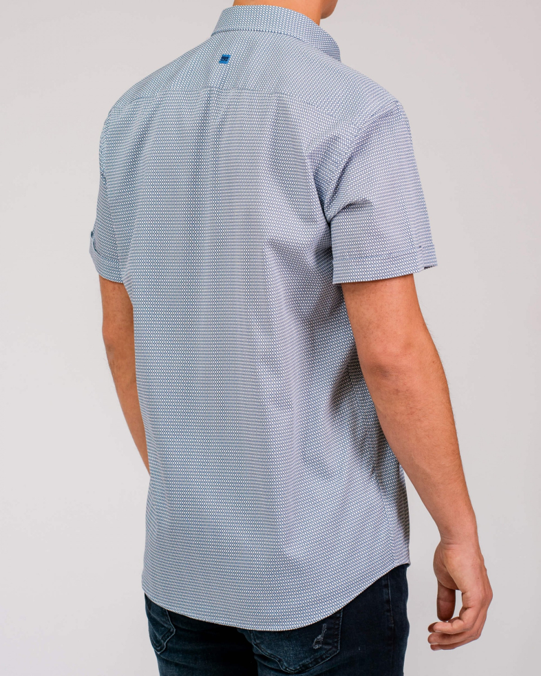 CAMASA SLIM ALBASTRA PRINT GEOMETRIC 200105044572-2 07