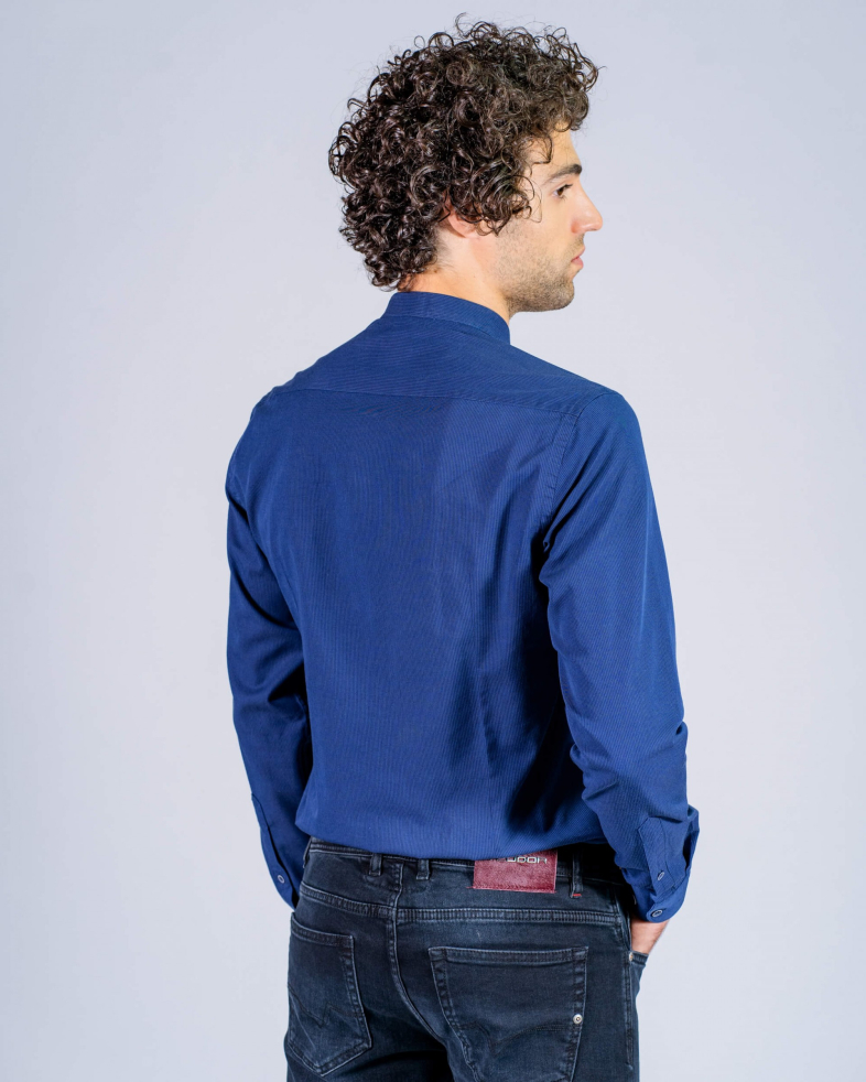 CĂMAȘĂ CU CAROURI DISCRETE SI GULER POP 190205044465-1 08