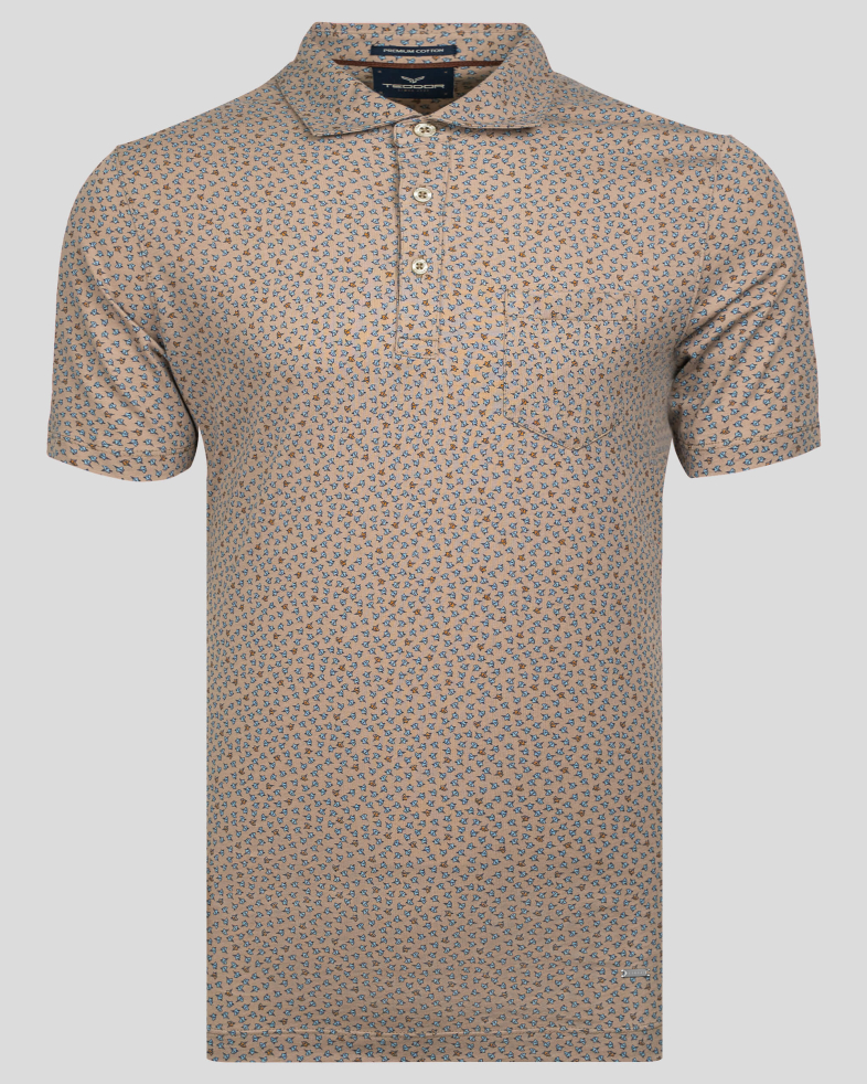 TRICOU POLO BEJ PRINT FLORALEN 220110131581-4 09