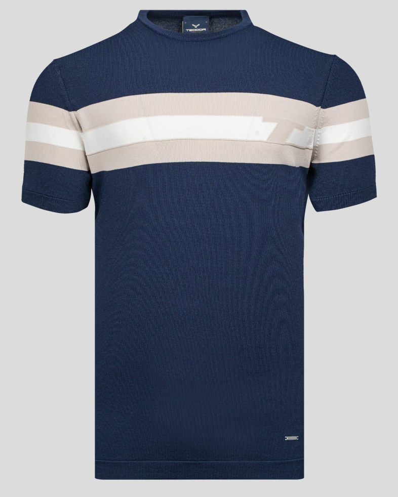 TRICOU BLEUMARIN PRINT GEOMETRIC 220116131535-2 01