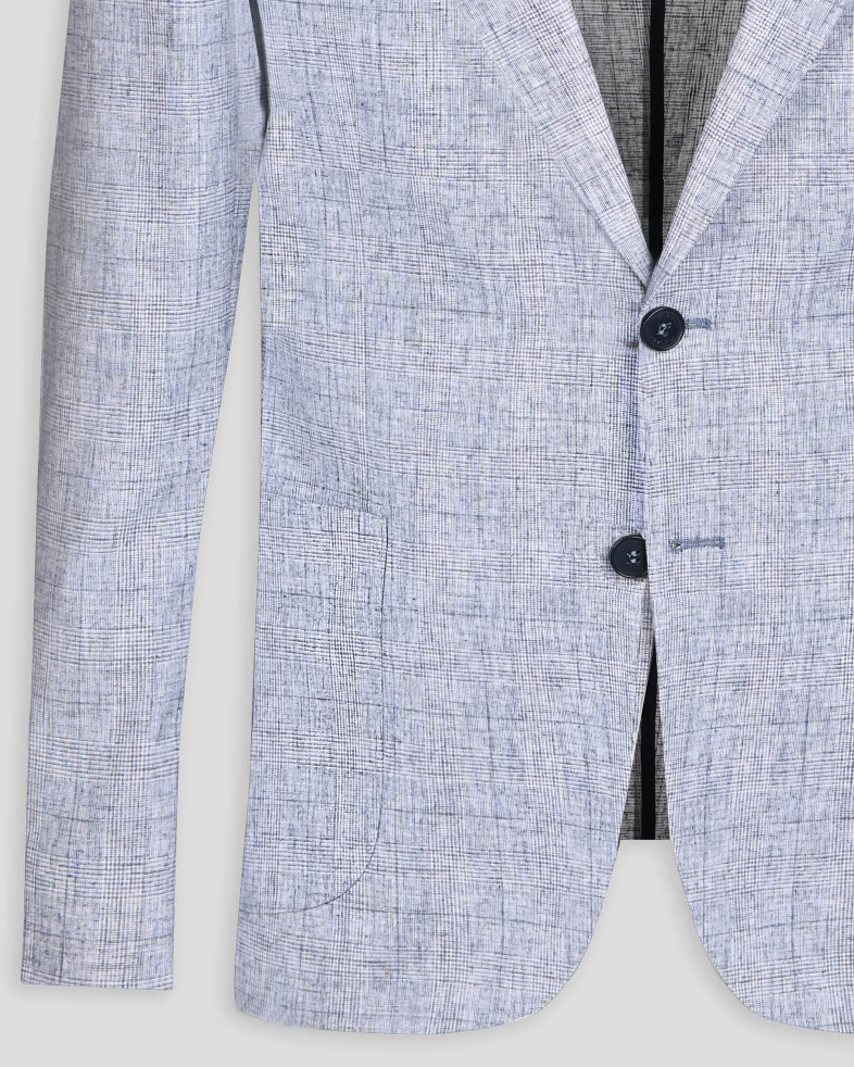 SACOU SLIM ALBASTRU IN CAROURI 240159221167-1 03