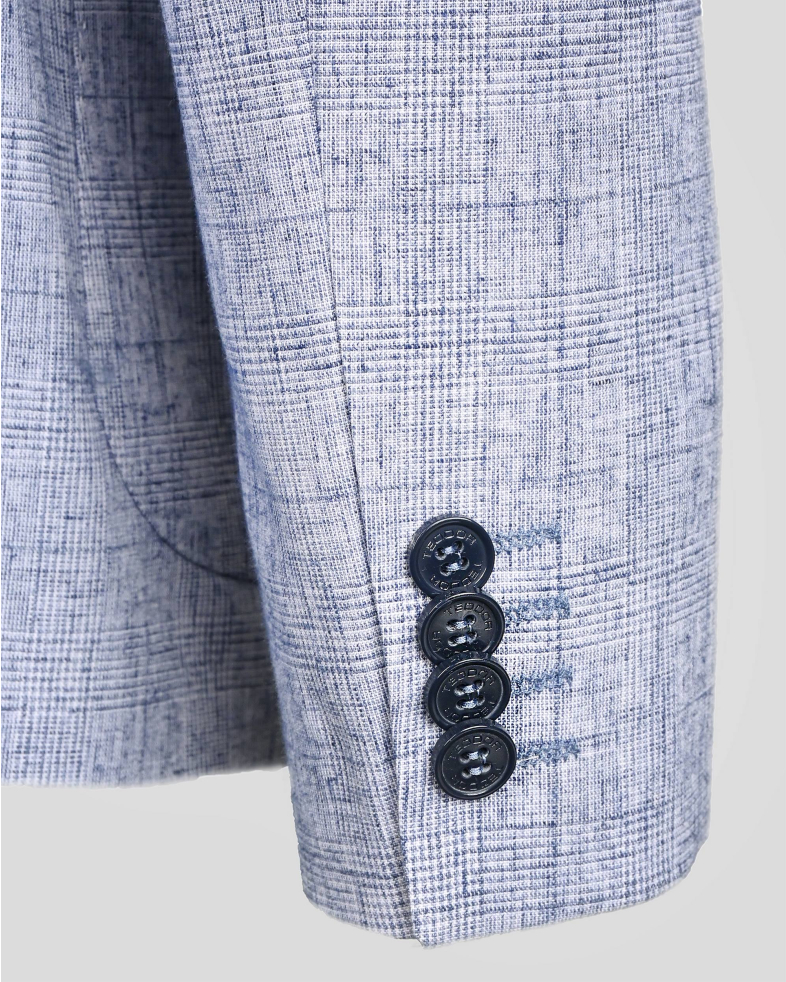 SACOU SLIM ALBASTRU IN CAROURI 240159221167-1 04