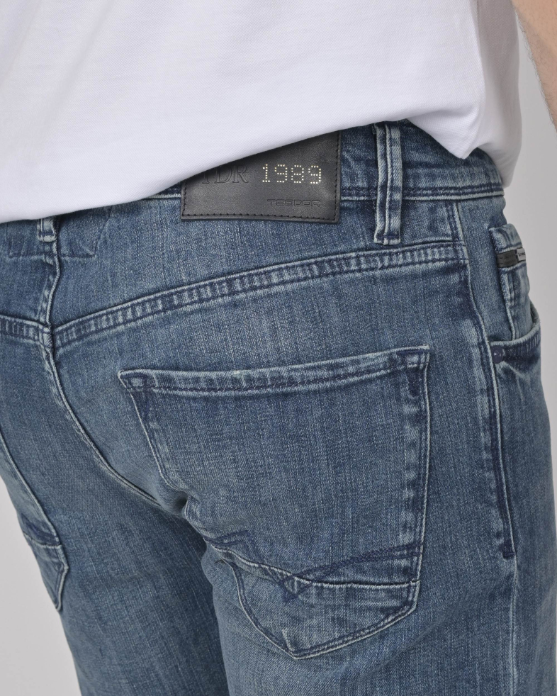 PANTALONI SCURTI ALBASTRI CU LOGO METAL 230115121305-5 06
