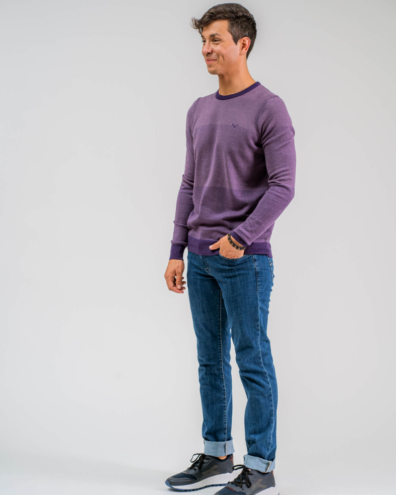 PULOVER STRUCTURAL CULOAREA MOV 200208055182-4 01