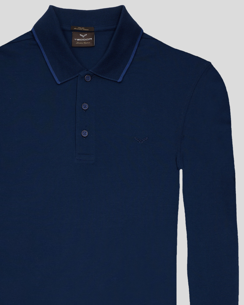 BLUZA ALBASTRA GULER POLO 240210141563-3 05