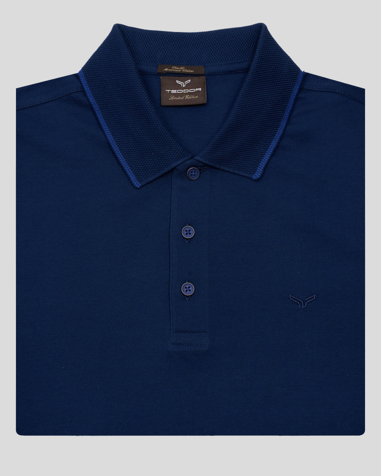 BLUZA ALBASTRA GULER POLO 240210141563-3 06