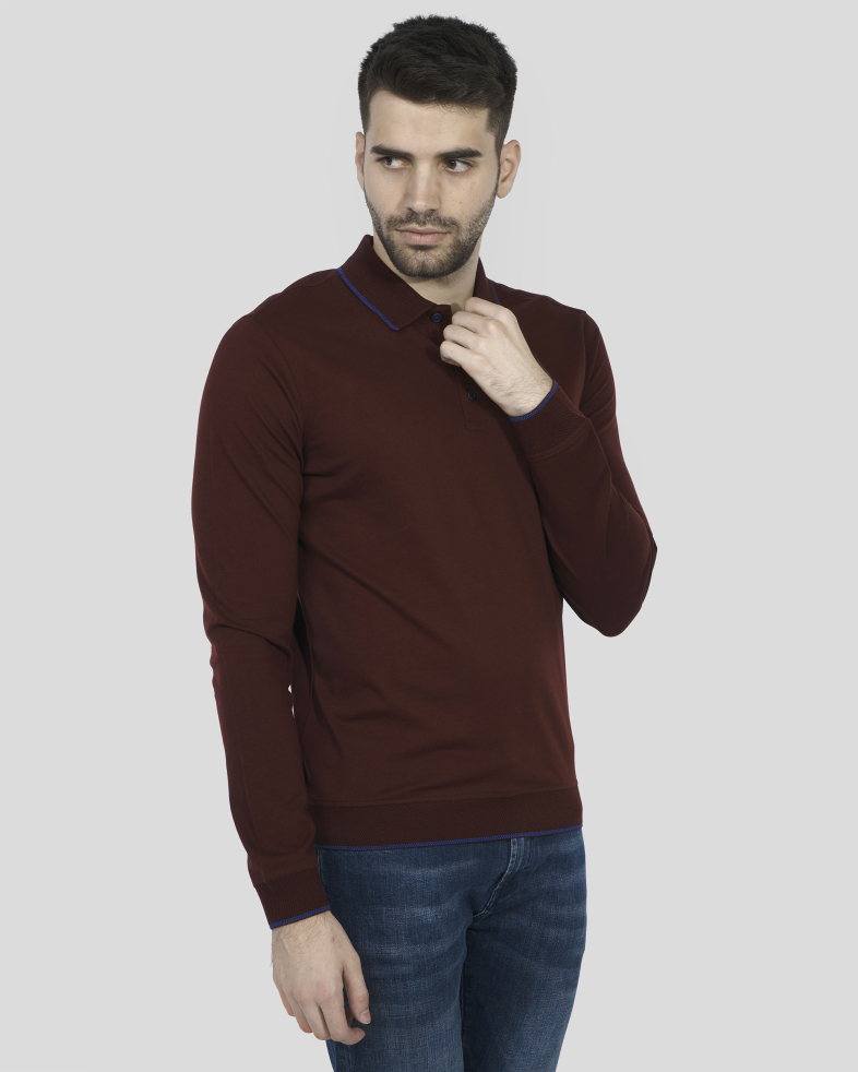 BLUZA BORDO GULER POLO 240210141563-4 03