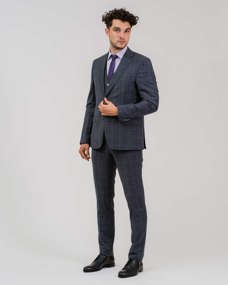 COSTUM SLIM GRI IN CAROURI 210116011083-1 01