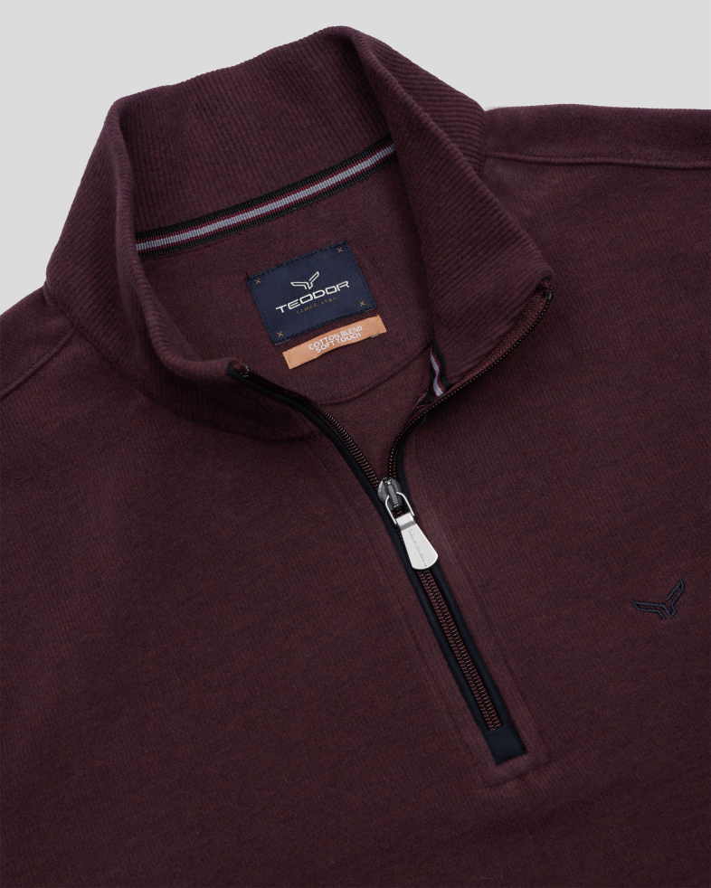 BLUZA BORDO GULER CU FERMOAR 240210141575-2 08