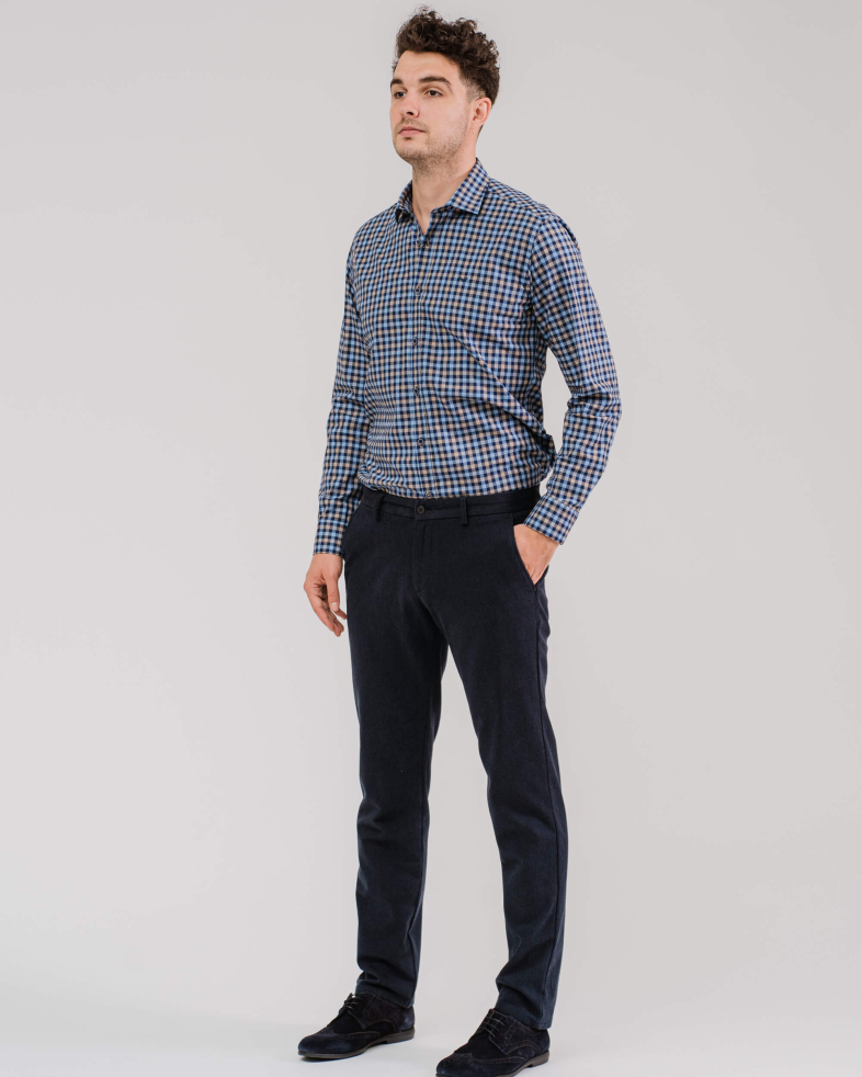 PANTALON STRUCTURAL DIN BUMBAC SI JACQUARD DESEN 200213088264-1 02