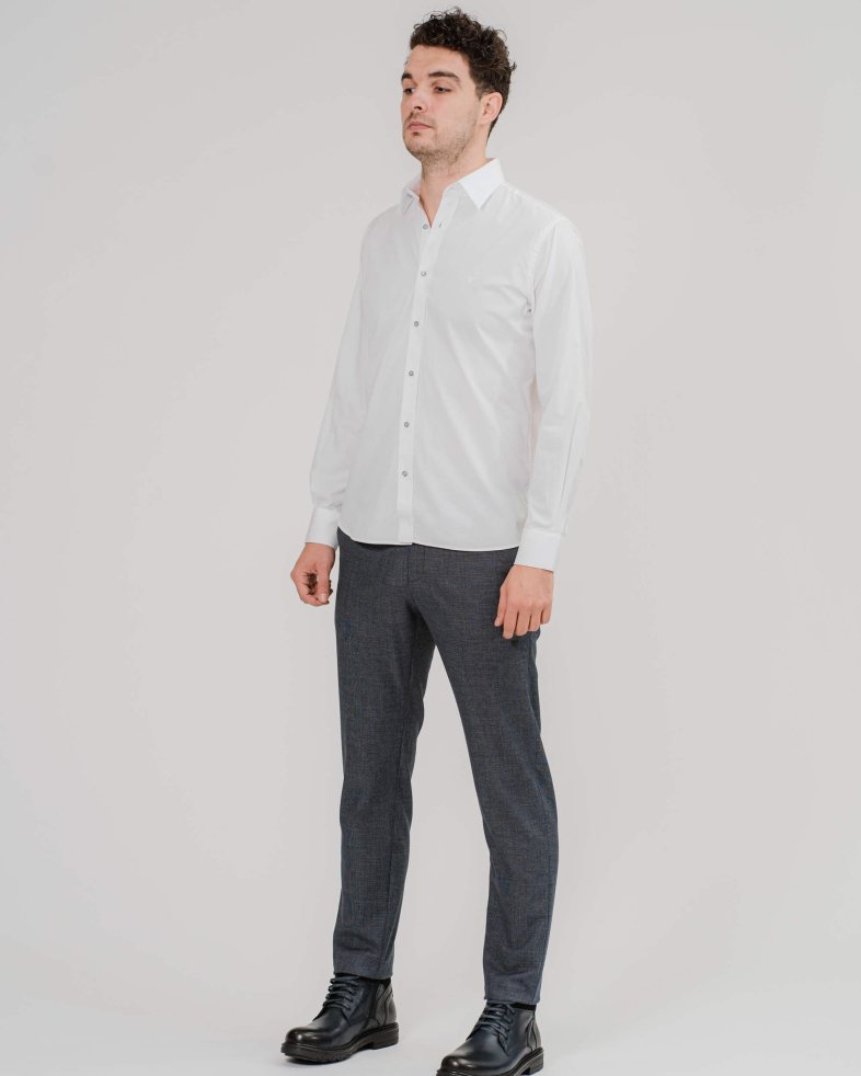 CĂMAȘĂ MODEL DE BAZA CU BRODERIE CULOAREA ALBA 200206044597-1 01