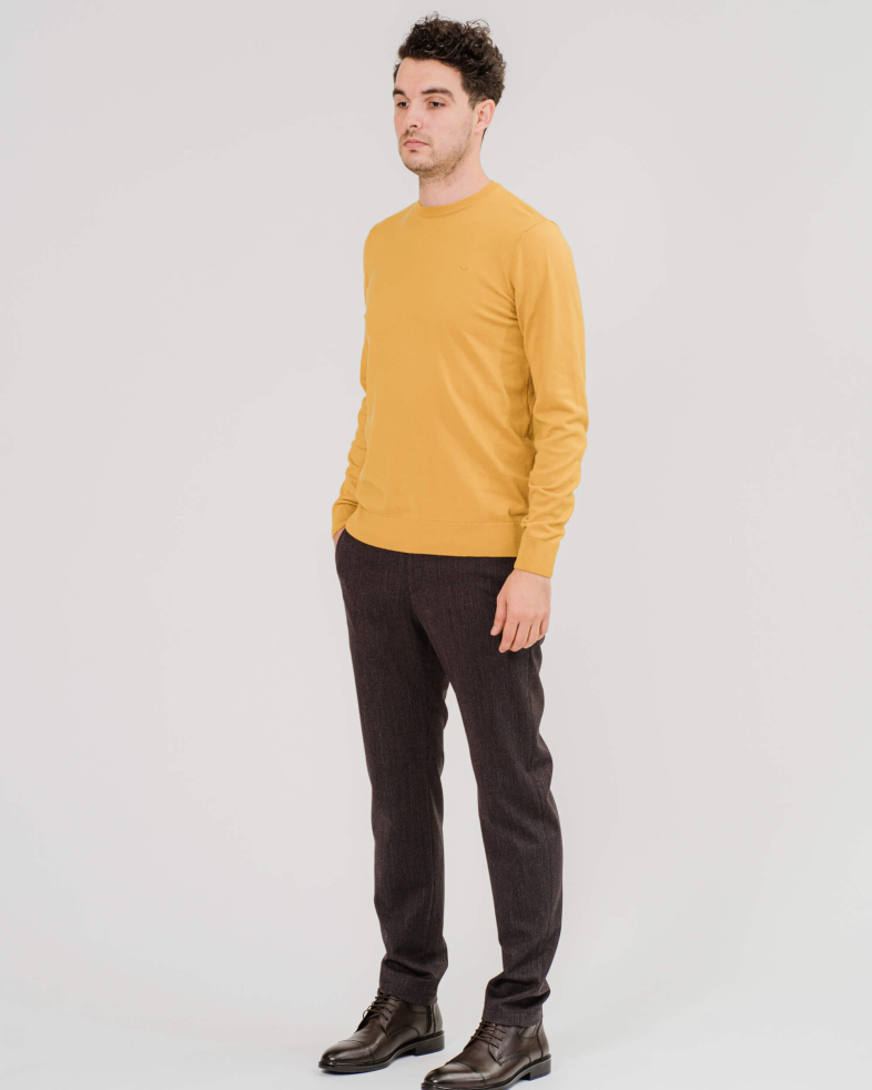 PANTALON SLIM FIT STRUCTURAL CULOARE BORDO 200204088272-2 01