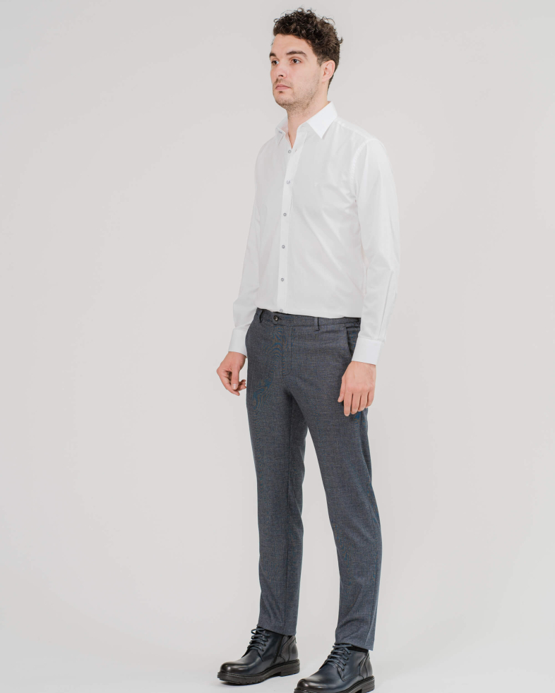 PANTALON SLIM FIT CULOAREA ALBASTRU ANCHIS PEPIT 200204088272-3 01
