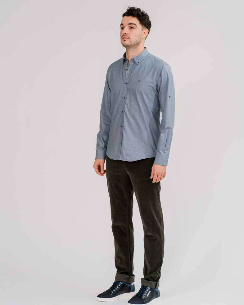 CĂMAȘĂ ALBASTRU ANCHIS CU SET SI CAROURI 200205044603-1 01
