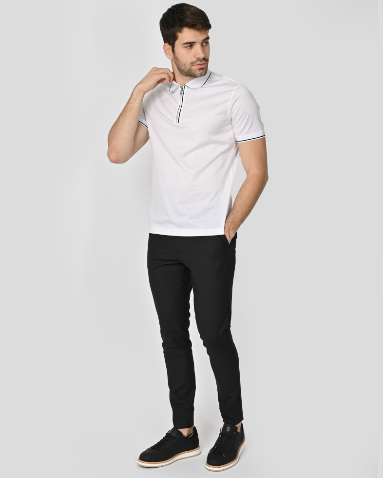 TRICOU POLO CU FERMOAR ALB 240110131701-1 02