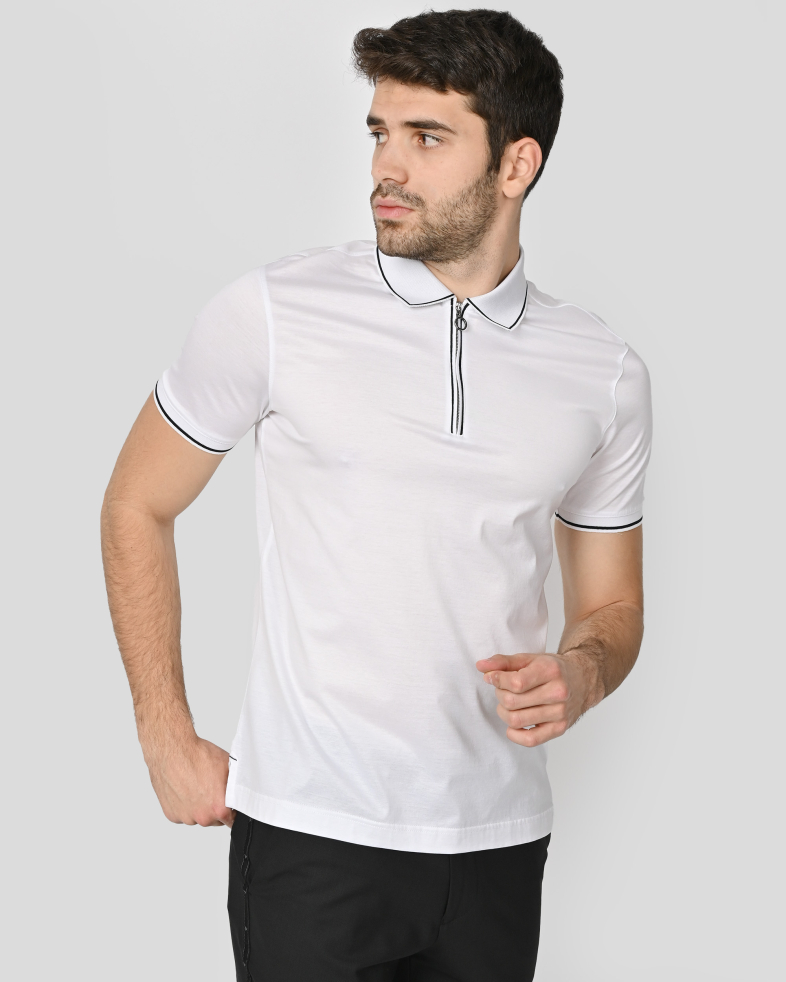TRICOU POLO CU FERMOAR ALB 240110131701-1 03