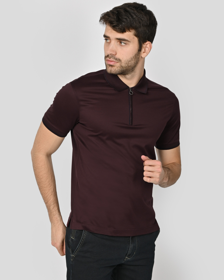 TRICOU POLO CU FERMOAR BORDO 240110131701-4 03