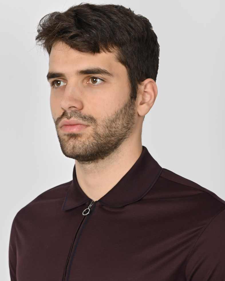TRICOU POLO CU FERMOAR BORDO 240110131701-4 04