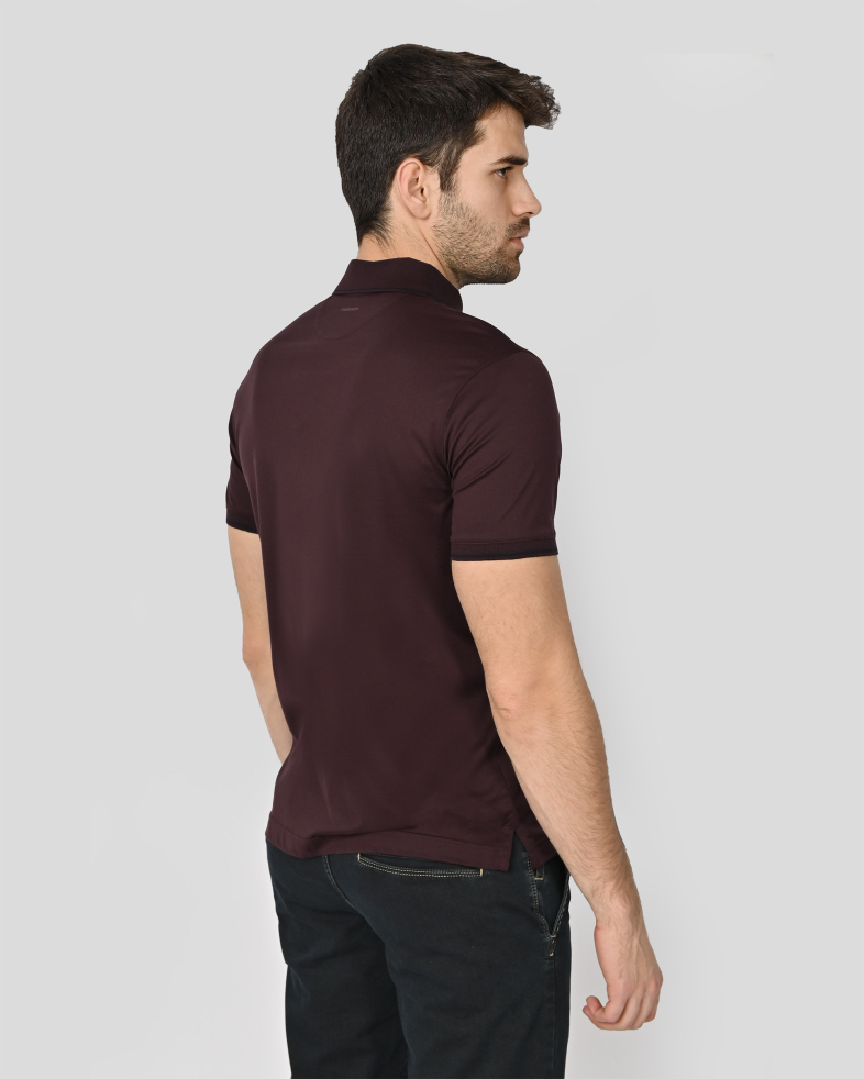 TRICOU POLO CU FERMOAR BORDO 240110131701-4 08