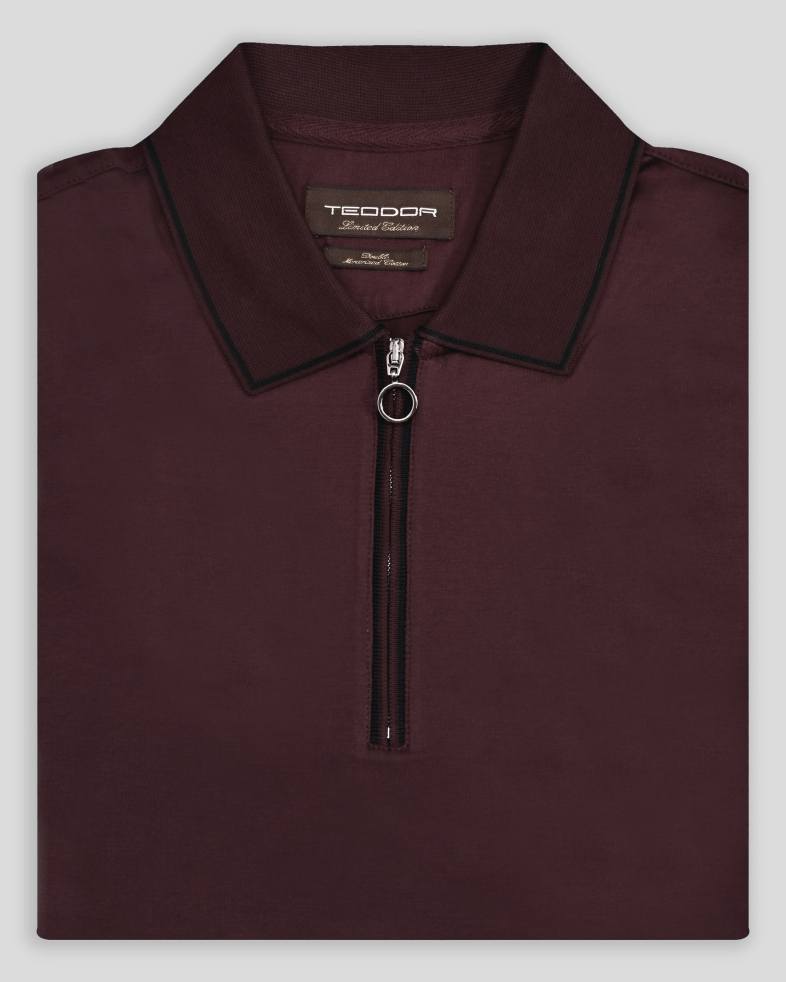 TRICOU POLO CU FERMOAR BORDO 240110131701-4 06
