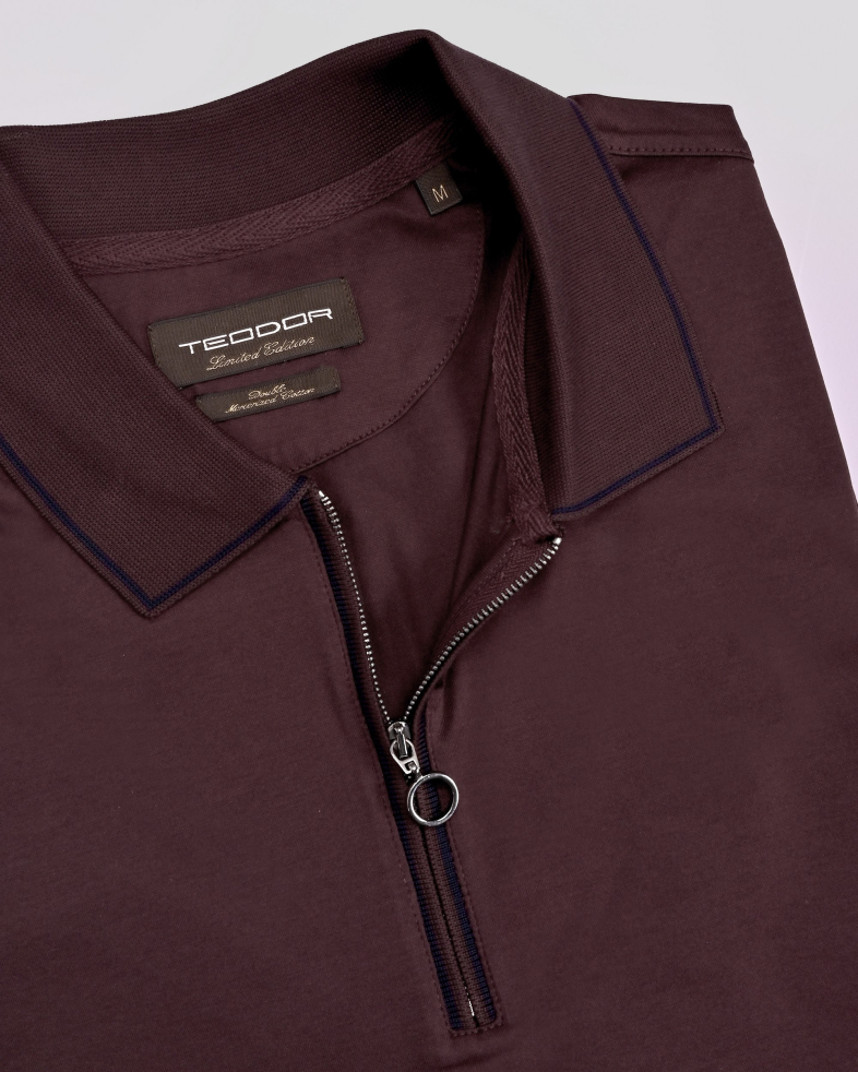 TRICOU POLO CU FERMOAR BORDO 240110131701-4 07