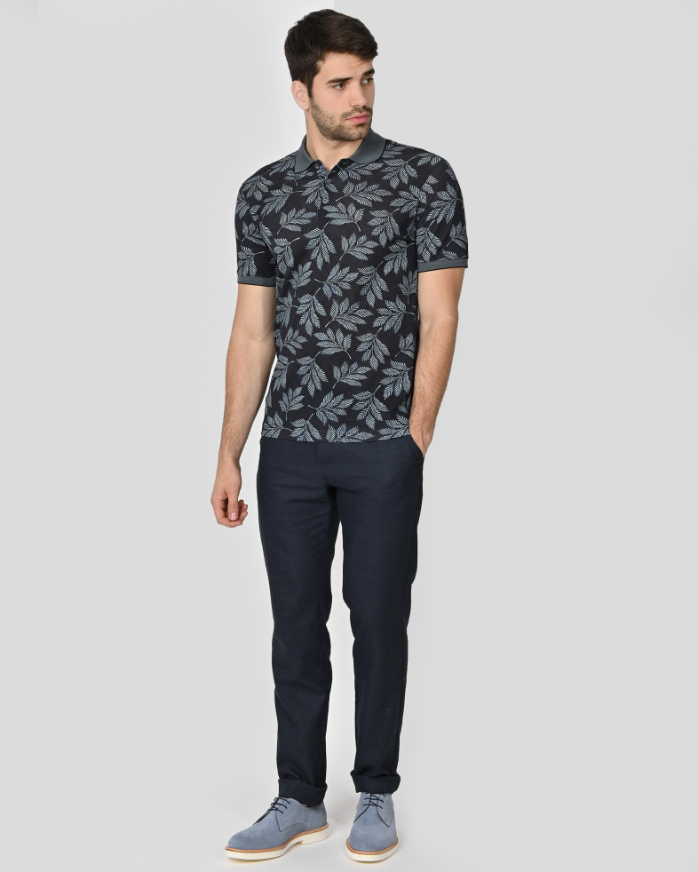 TRICOU POLO BLEUMARIN PRINT FLORAL 240110131711-4 02