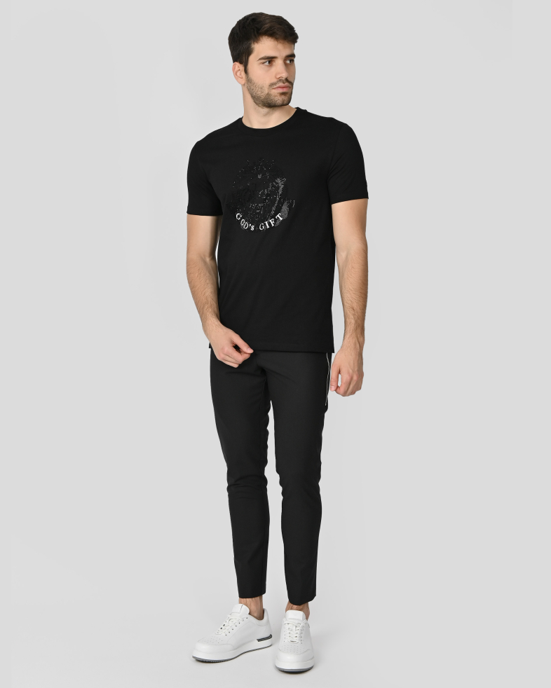 TRICOU NEGRU CU DESEN 240161131733-2 02