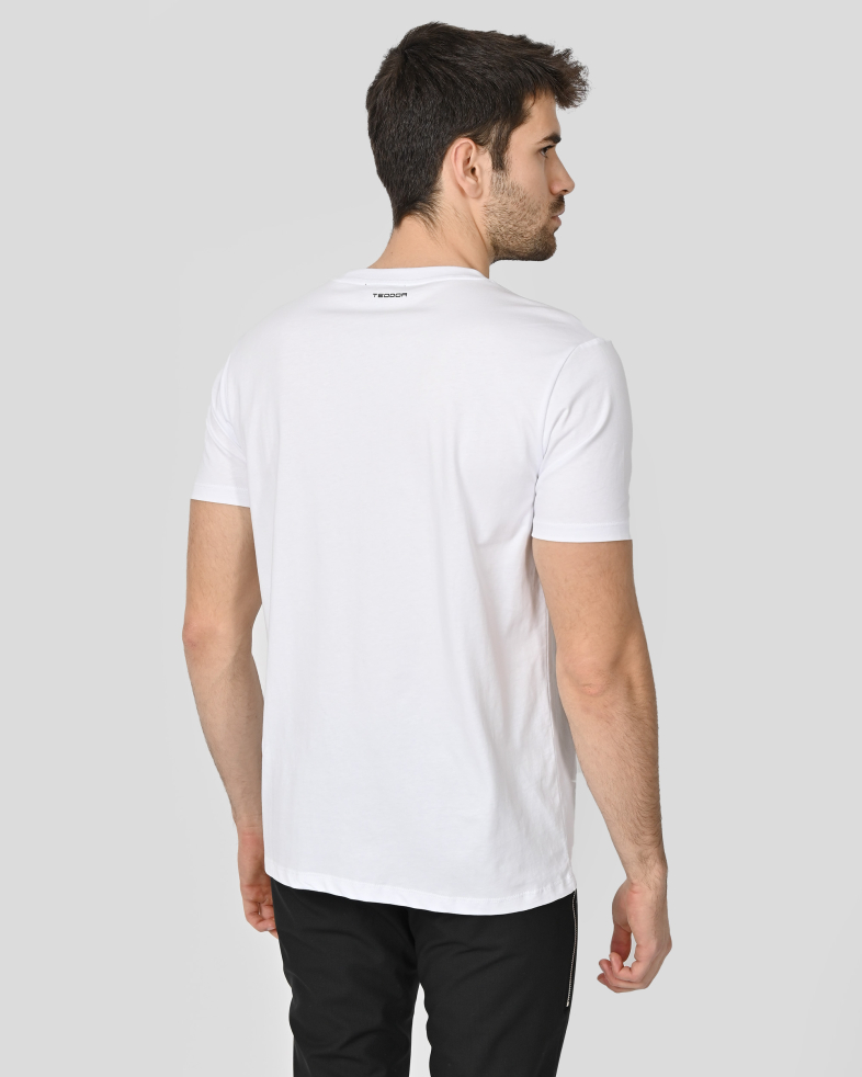 TRICOU ALB CU DESEN 240161131734-1 09